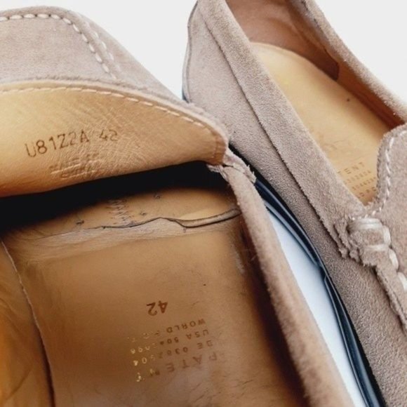 GEOX Respira Driving Loafer Shoes Suede Tan Men's Sz US 9 | Eur 42 - Picture 11 of 13